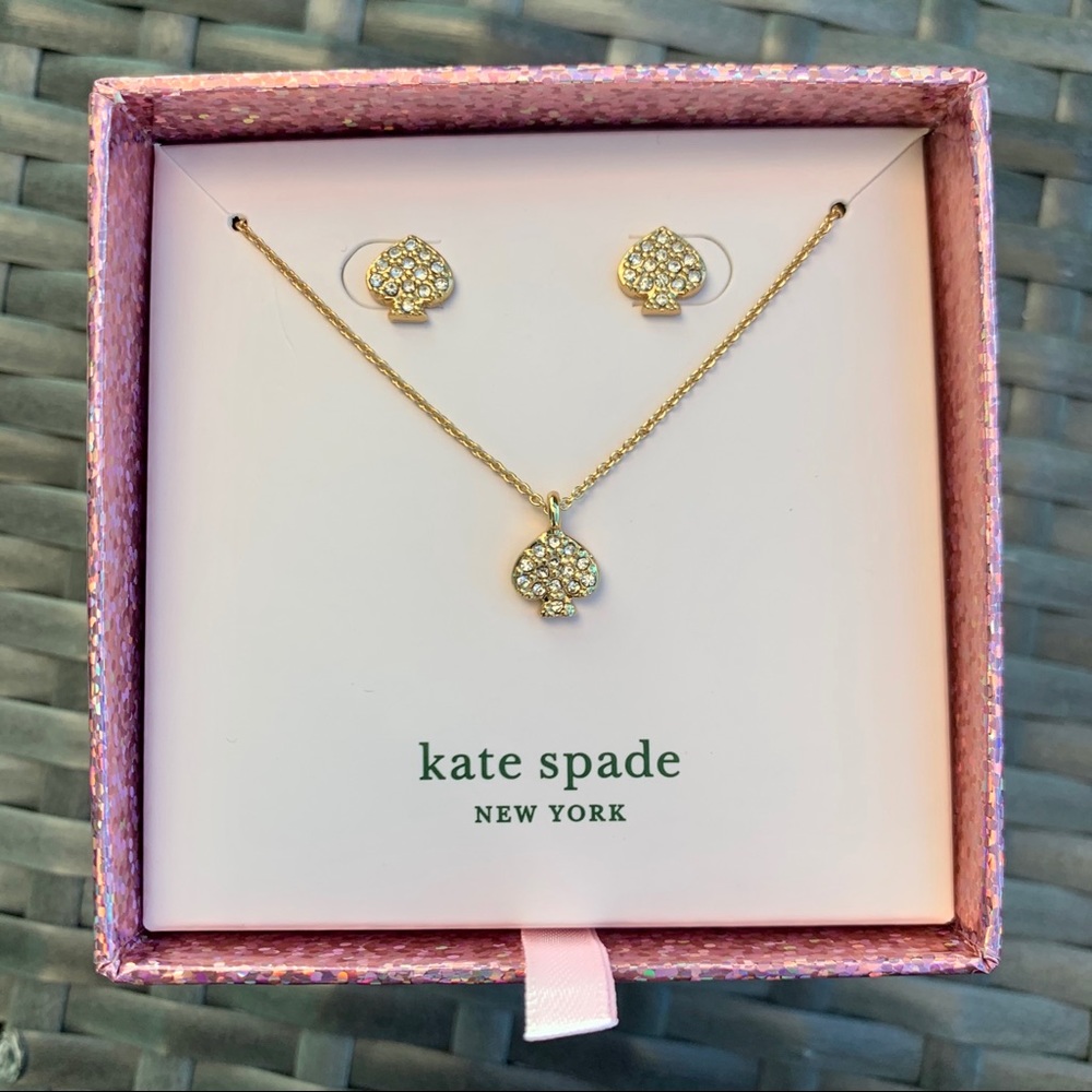 Kate Spade Signature Spade Earring & Necklace Set